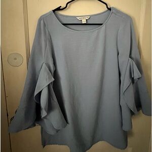 Counterparts periwinkle flowy blouse